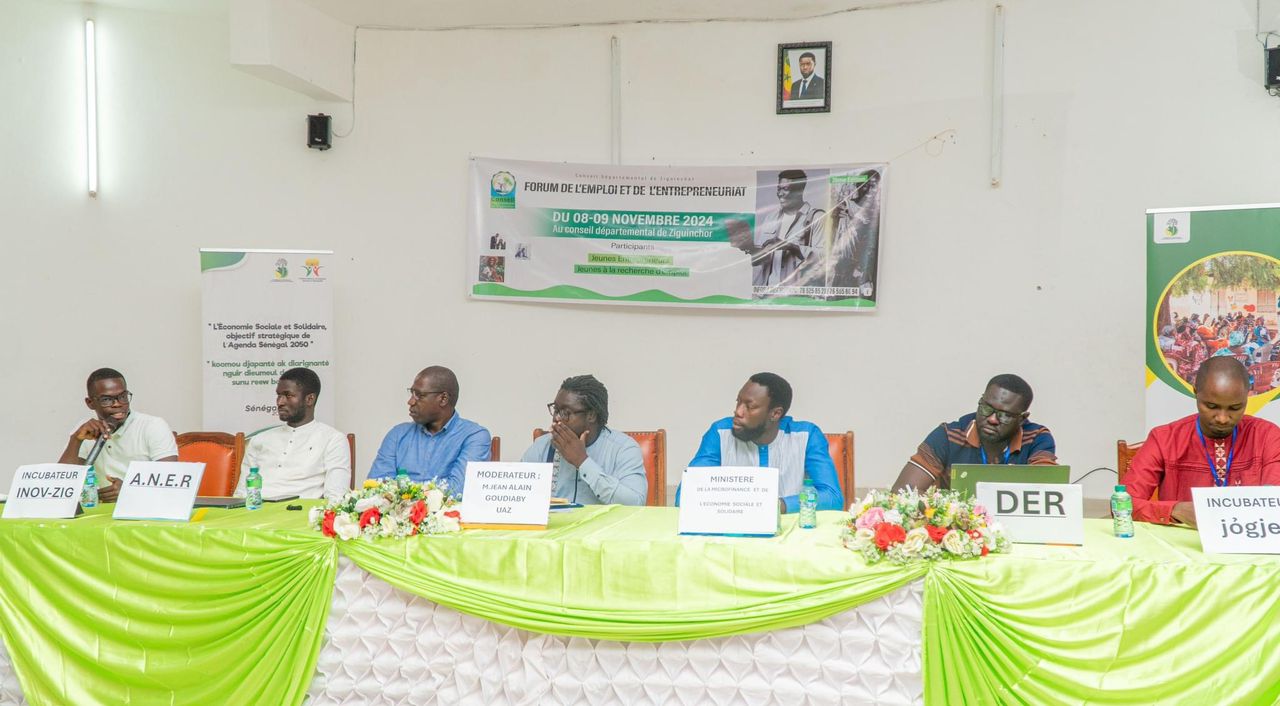2e Jour du Forum de l'Emploi et de l'Entrepreneuriat de Ziguinchor : Focus sur le Soutien et le Financement de l’Entrepreneuriat !